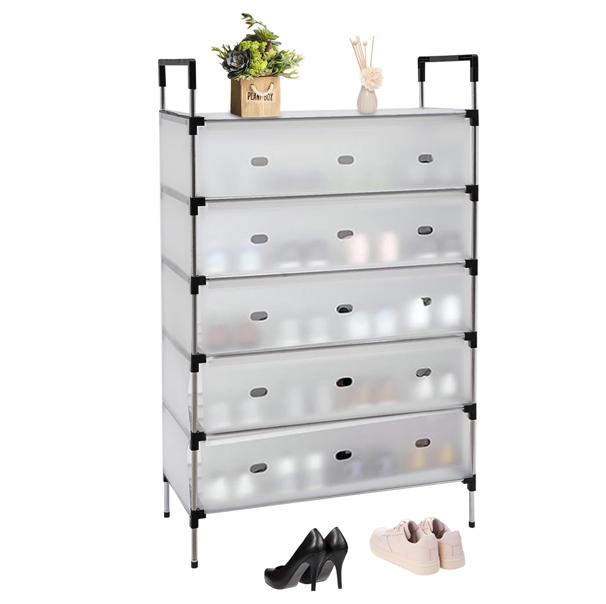 Zapatero Organizador Tapa Acrilica 5 pis